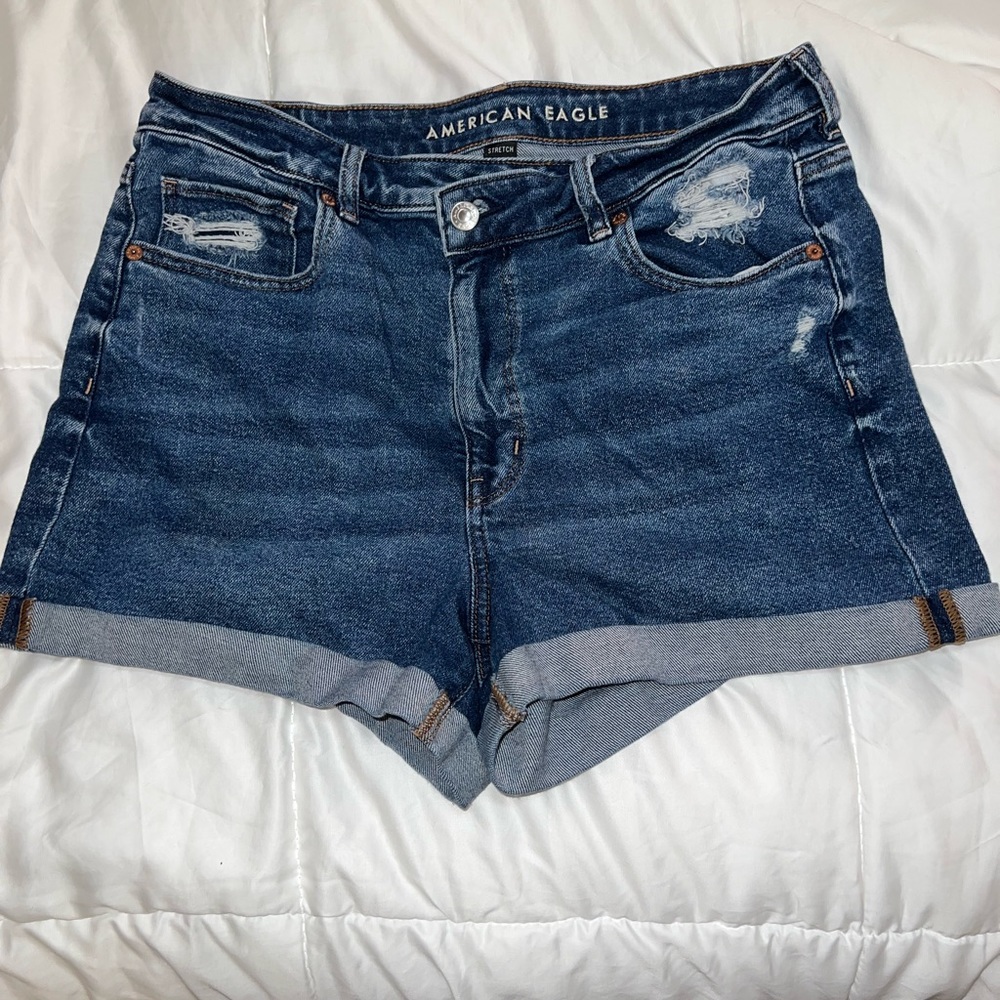 American Eagle Stretch Crossover Jean Shorts